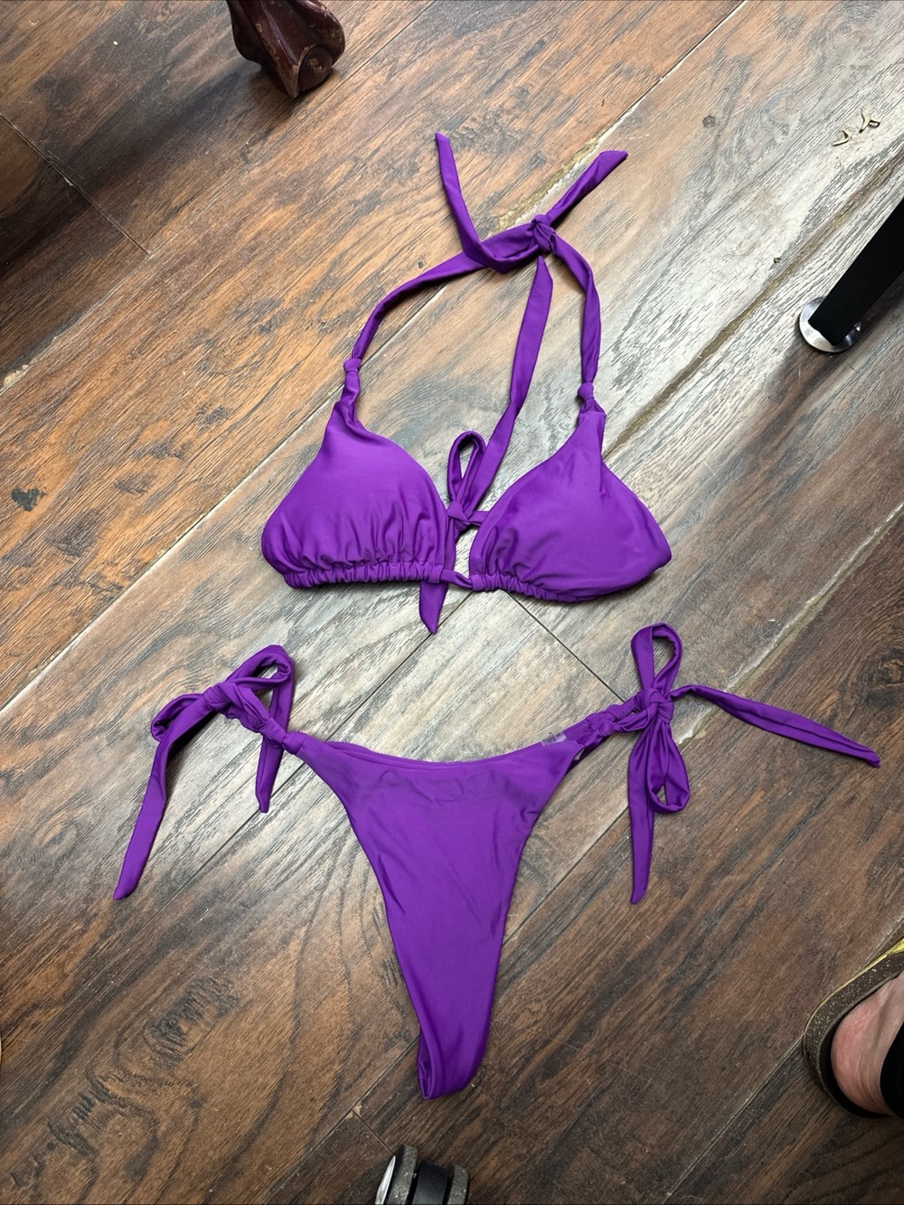 OWICA Bikinis Solid Bikinis Low Waist Bathing Suit Women's Swimming <<329>> - Picture 2 of 5